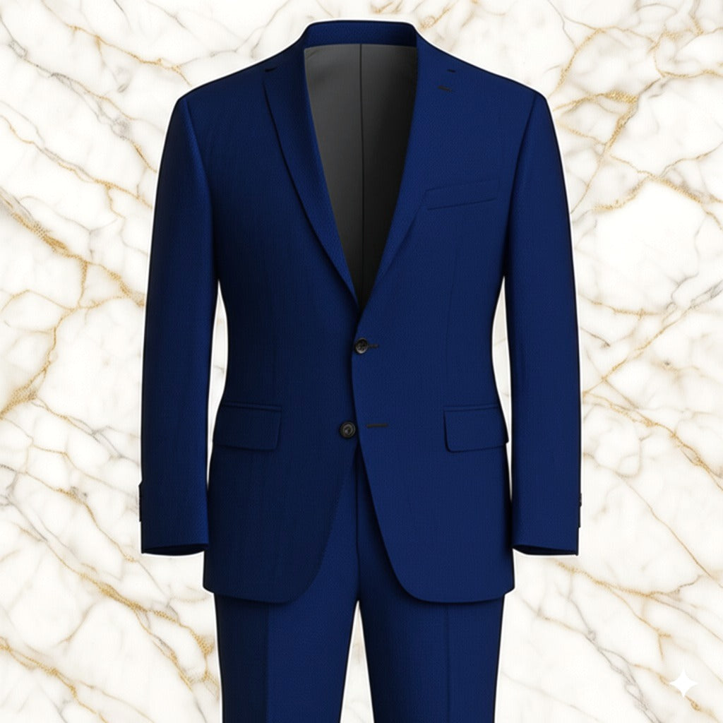 Navy Blue Bespoke Suit – Men’s Custom Tailored Fit