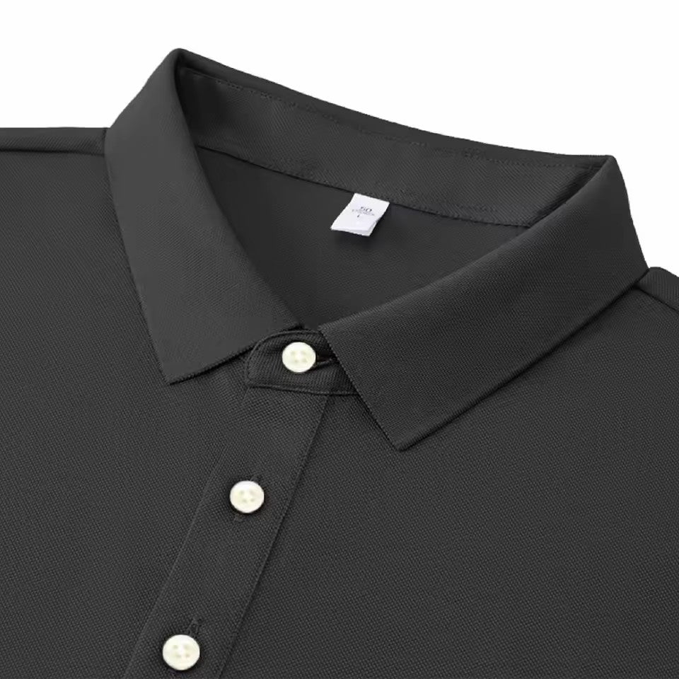 Ivory Silk-Linen Cotton Polo — view 4