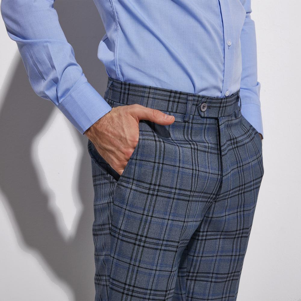 Light Blue Cotton Summer Dress Shirt — view 3