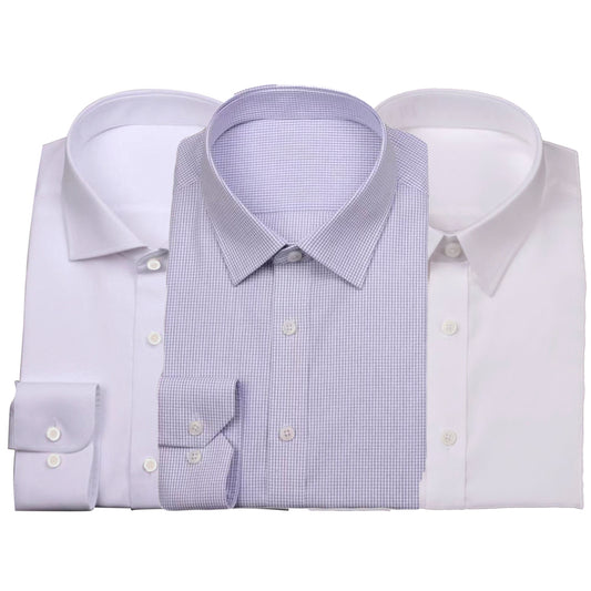 White 100% Cotton Dress Shirt