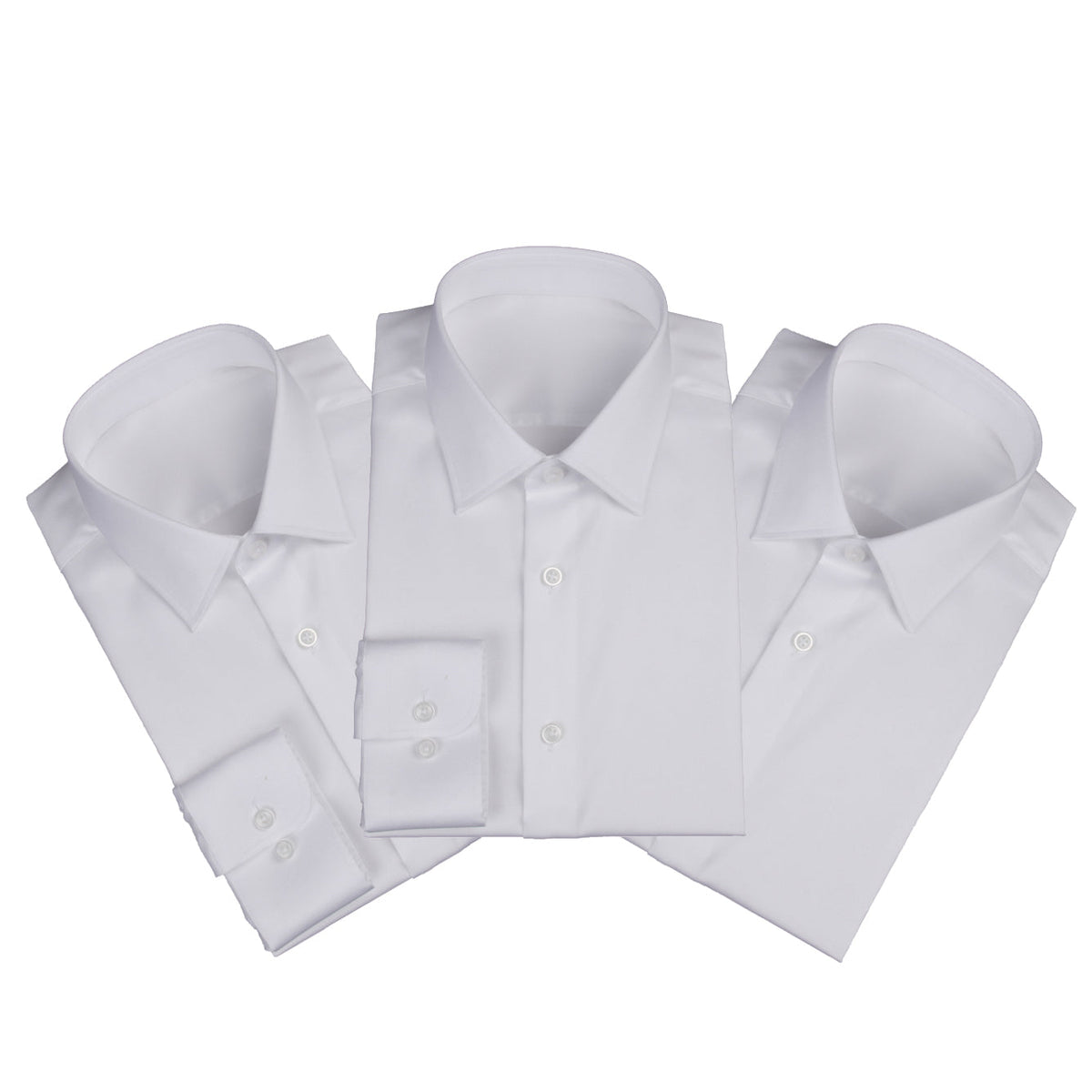 Custom tailored white dress shirt