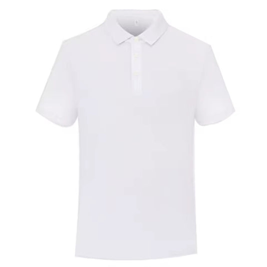 Ivory Silk-Linen Cotton Polo