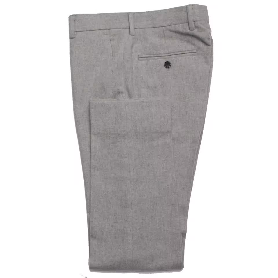 Dark Grey Flannel Dress Pants