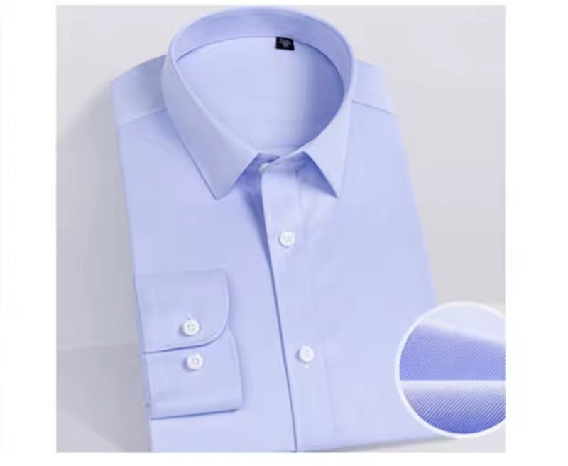White 100s Two-Ply Cotton Dress Shirt — view 2