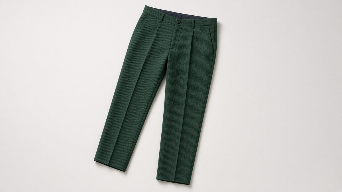 Forest Seersucker Dress Trousers