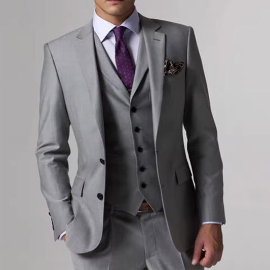Grey 3-Piece Wedding Suit