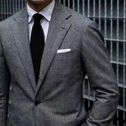 Grey Glen Check Super 120 Wool Suit