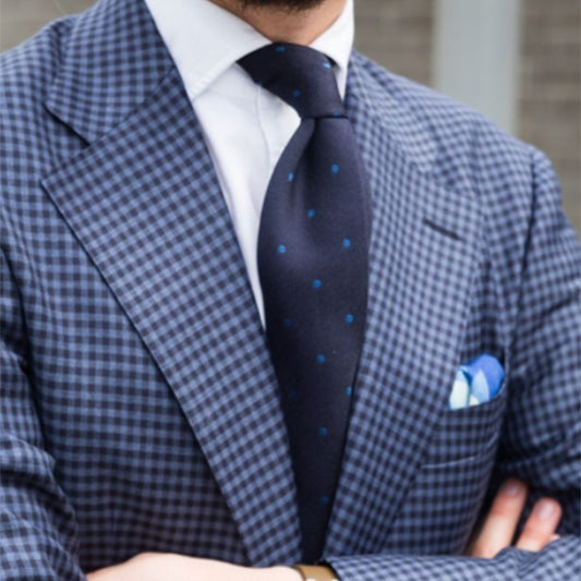 Navy Gingham Blazer — view 2