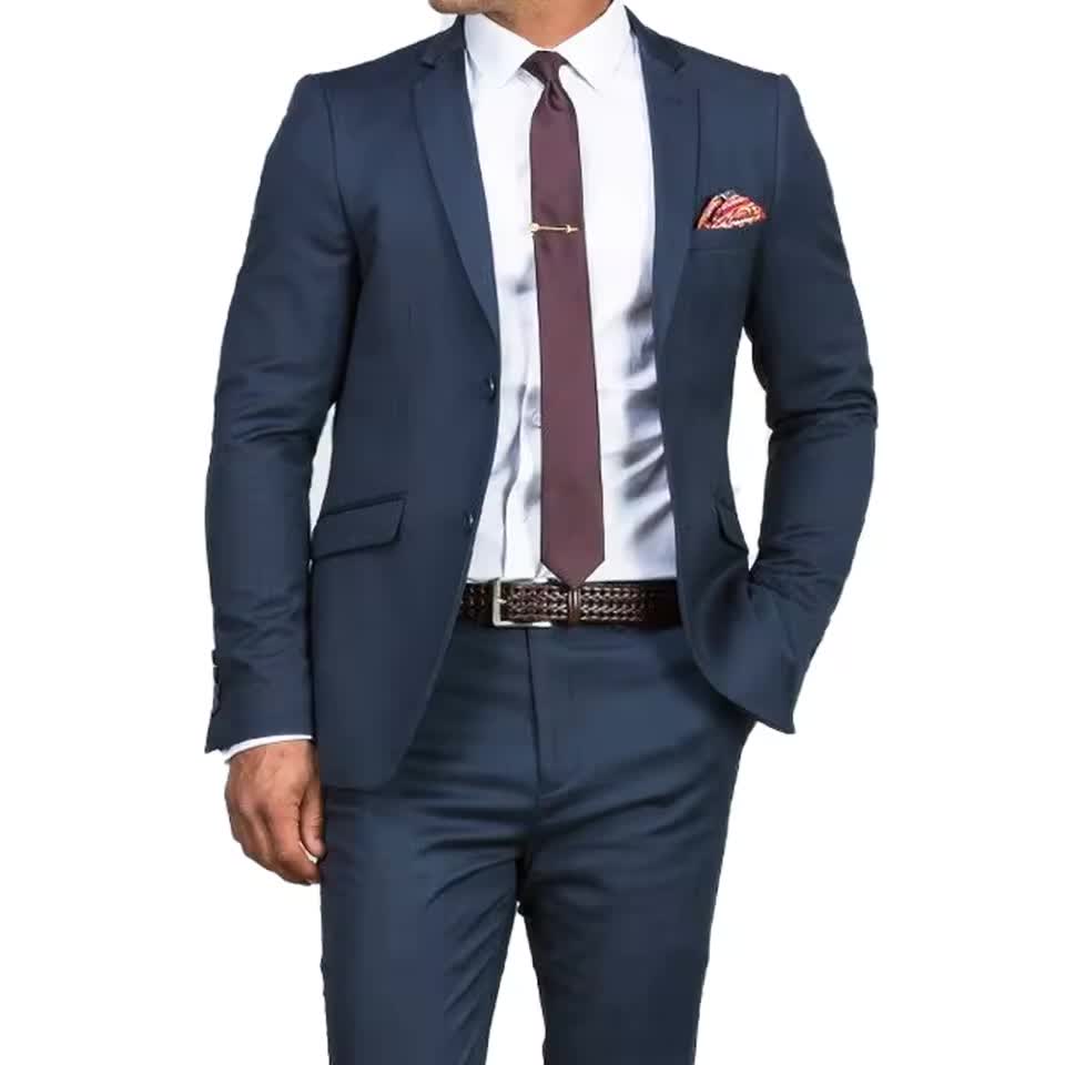 Slim Dark Blue Suit