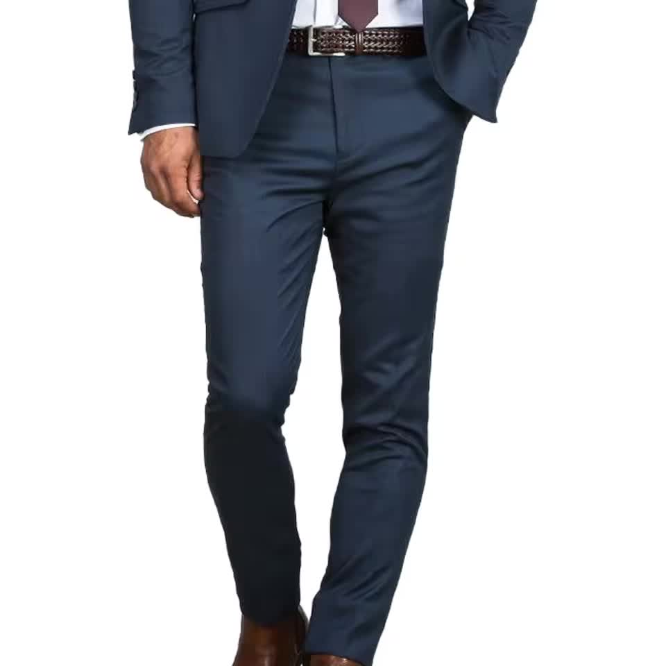 Slim Dark Blue Suit — view 2